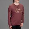 imageVortex Womens Alpine Line Long Sleeve ShirtsBurgundy Heather
