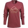 imageVortex Womens Alpine Line Long Sleeve ShirtsBurgundy Heather