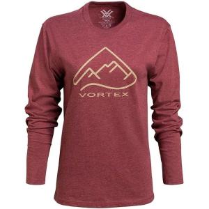 imageVortex Womens Alpine Line Long Sleeve ShirtsBurgundy Heather