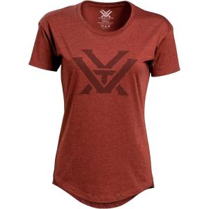 imageVortex Womens Core Logo Short Sleeve ShirtsRust Heather
