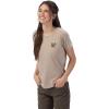 imageVortex Womens Mountain Diamond Short Sleeve TShirtsOatmeal