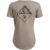 imageVortex Womens Mountain Diamond Short Sleeve TShirtsOatmeal