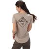 imageVortex Womens Mountain Diamond Short Sleeve TShirtsOatmeal