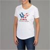 imageVortex Womens Stars and Stripes Short Sleeve ShirtsWhite