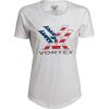 imageVortex Womens Stars and Stripes Short Sleeve ShirtsWhite