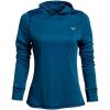 imageVortex womens Womens Sun Slayer Moisturewicking 50 Upf Sunprotective Highperformance Polyester HoodieDark Blue