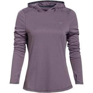 imageVortex womens Womens Sun Slayer Moisturewicking 50 Upf Sunprotective Highperformance Polyester HoodieRidge Purple