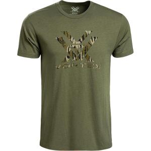 imageVortex x Mossy Oak Mens Core Logo Short Sleeve TShirtsMilitary Heather