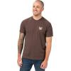 imageVortex Mens Spur Wrangler Short Sleeve TShirtsBrown Heather