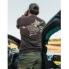 imageVortex Mens Spur Wrangler Short Sleeve TShirtsBrown Heather