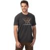 imageVortex Mens Turkey Core Logo Short Sleeve TShirtsCharcoal Heather