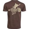 imageVortex Mens Spur Wrangler Short Sleeve TShirtsBrown Heather