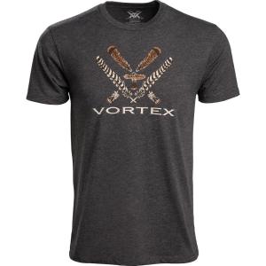 imageVortex Mens Turkey Core Logo Short Sleeve TShirtsCharcoal Heather