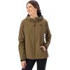 imageVortex Womens Cloud Shaker Waterproof SeamSealed Breathable Packable Rain Jacket with Adjustable Hood and HemMilitary Olive