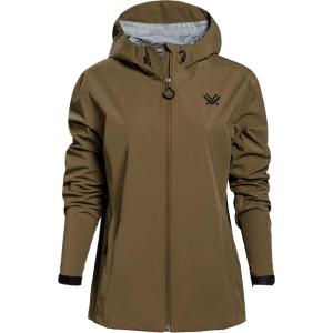 imageVortex Womens Cloud Shaker Waterproof SeamSealed Breathable Packable Rain Jacket with Adjustable Hood and HemMilitary Olive