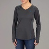 image:imageVortex Womens Womens Weekend Rucker MoistureWicking UPFProtective HighPerformance Long Sleeve ShirtCharcoal